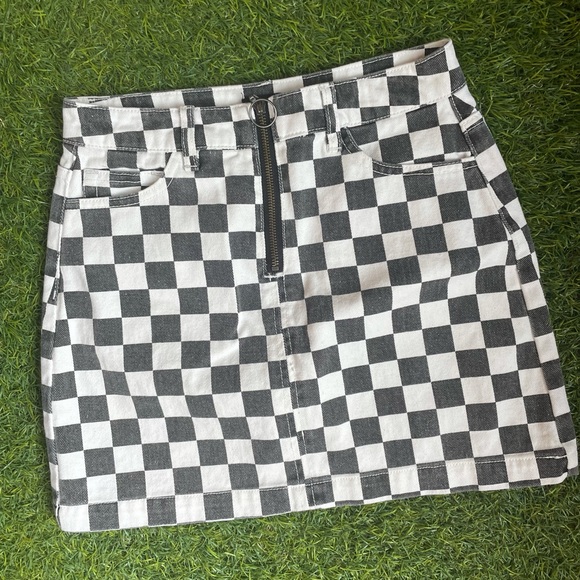 BDG Dresses & Skirts - BDG checkered denim Skirt